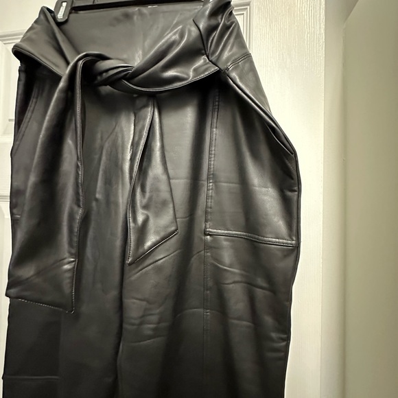 Pleather wide leg crop pants! - Picture 2 of 3